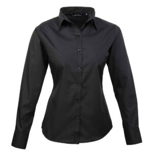 Ladies Long Sleeve Poplin Blouse